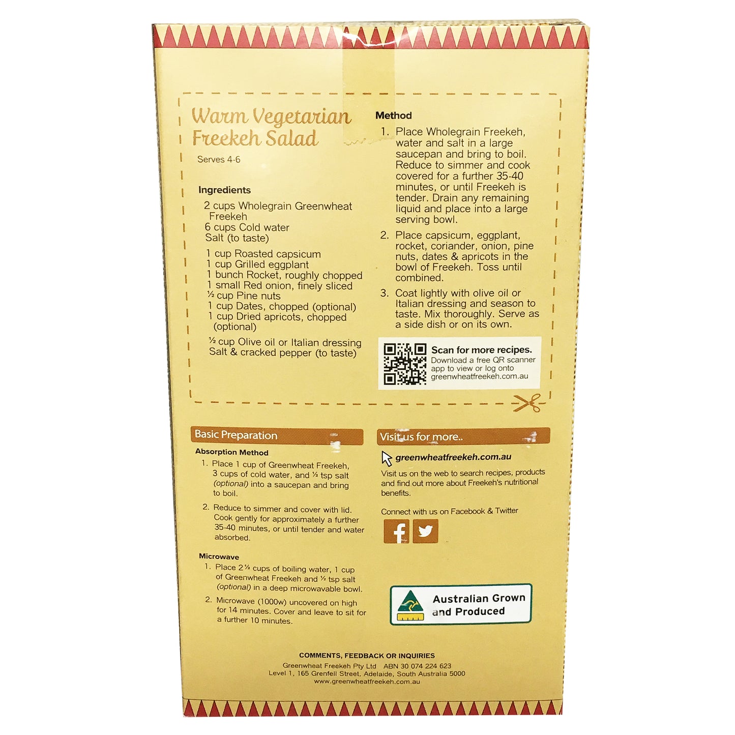 Greenwheat - Whole Grain Freekeh | Harris Farm Online
