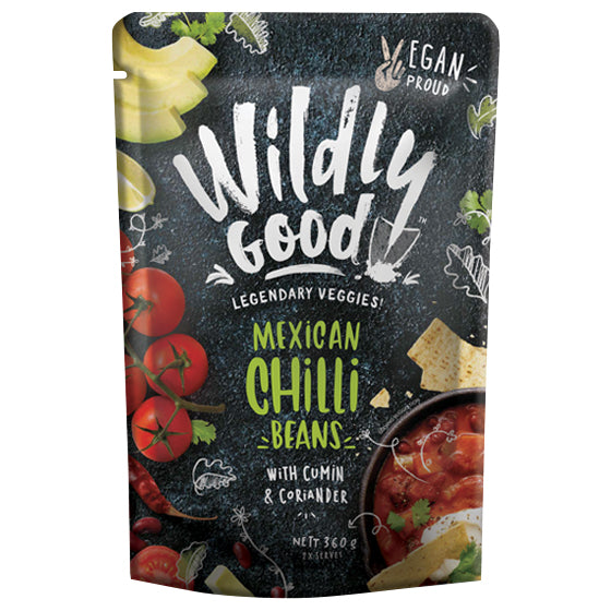 Wildly Good - Vegan Meal - Mexican Chilli Beans with Cumin & Coriander (360g)