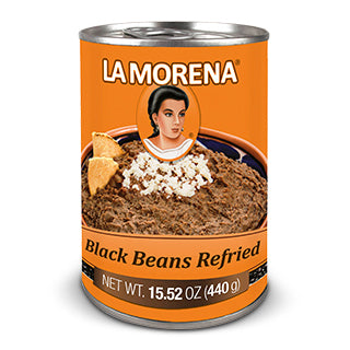 La Morena Black Beans Refried 440g