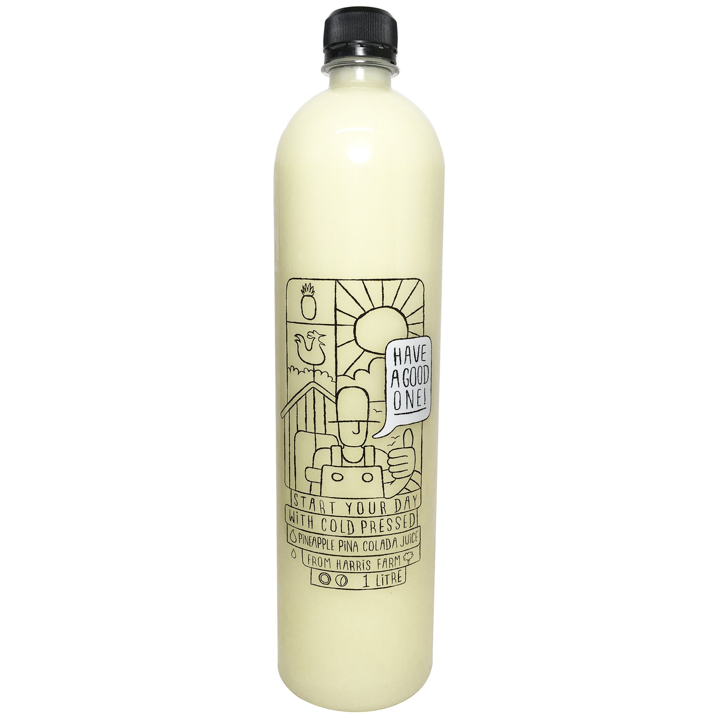 Harris Farm Cold Pressed Pineapple Pina Colada Juice 1L