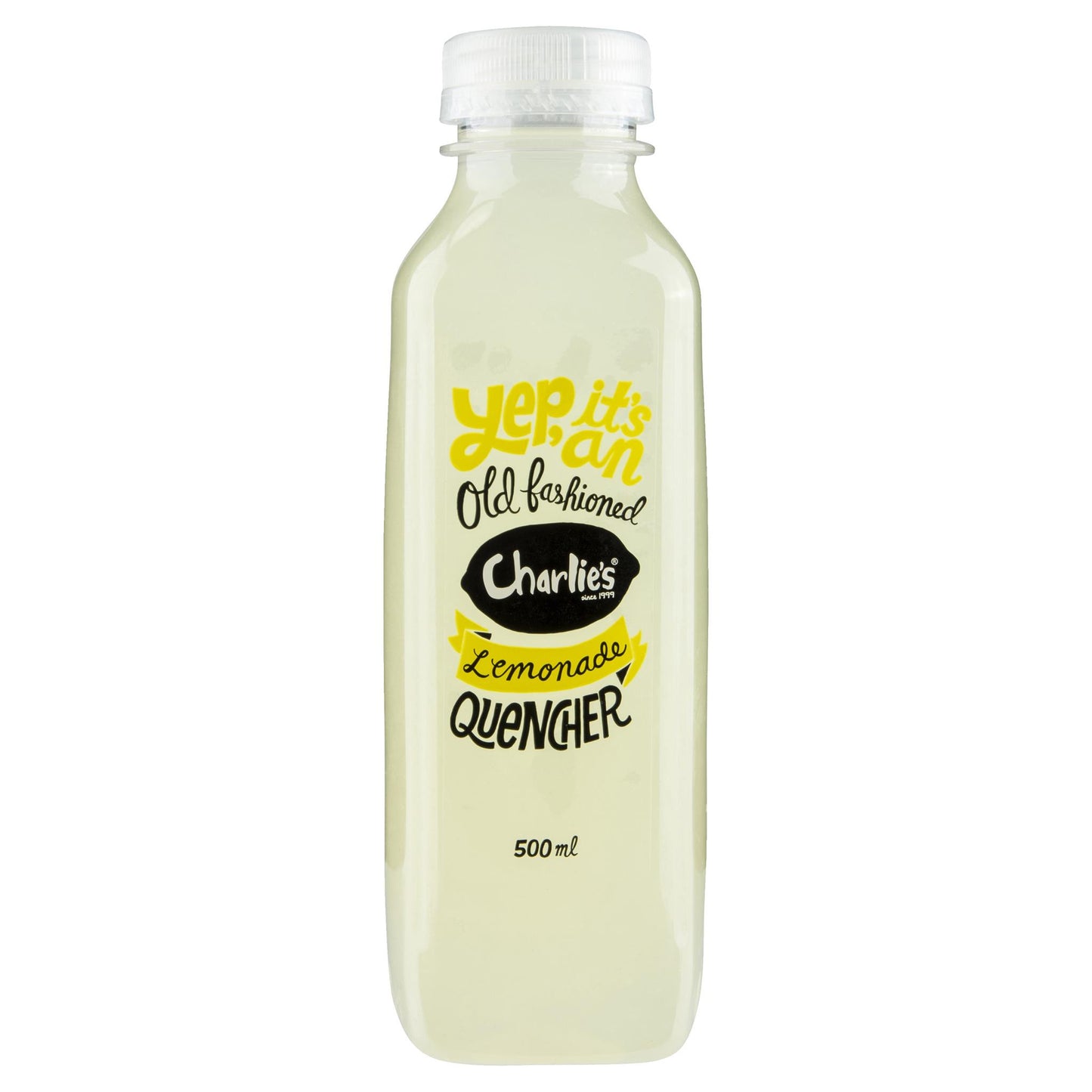 Charlies Old Fashioned Lemonade Quencher 500ml , Frdg1-Drinks - HFM, Harris Farm Markets
- 1
