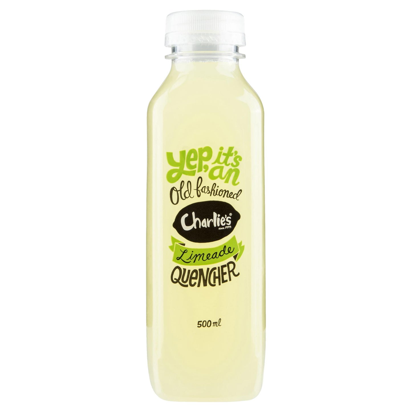 Charlies Old Fashioned Quencher Limeade 500ml , Frdg1-Drinks - HFM, Harris Farm Markets
- 1