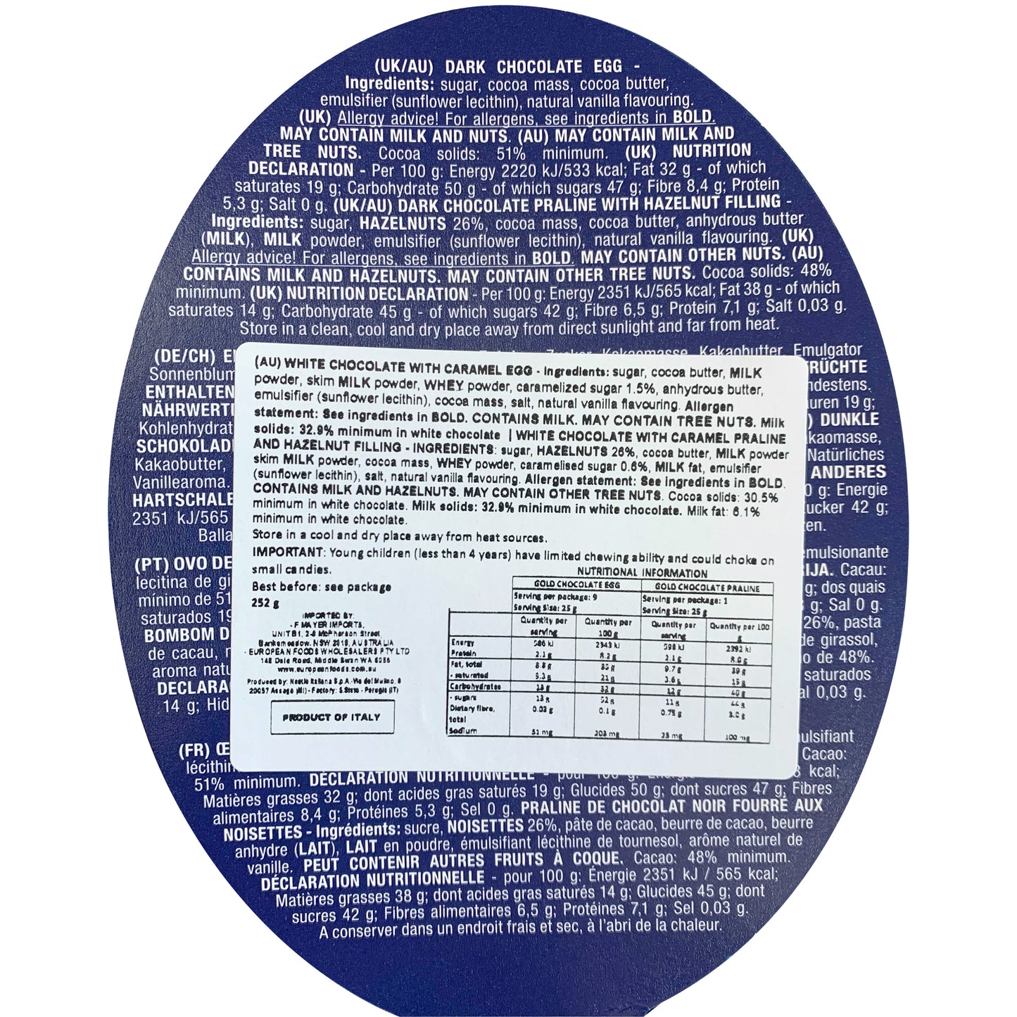 Baci Perugina Dark Chocolate Egg | Harris Farm Online