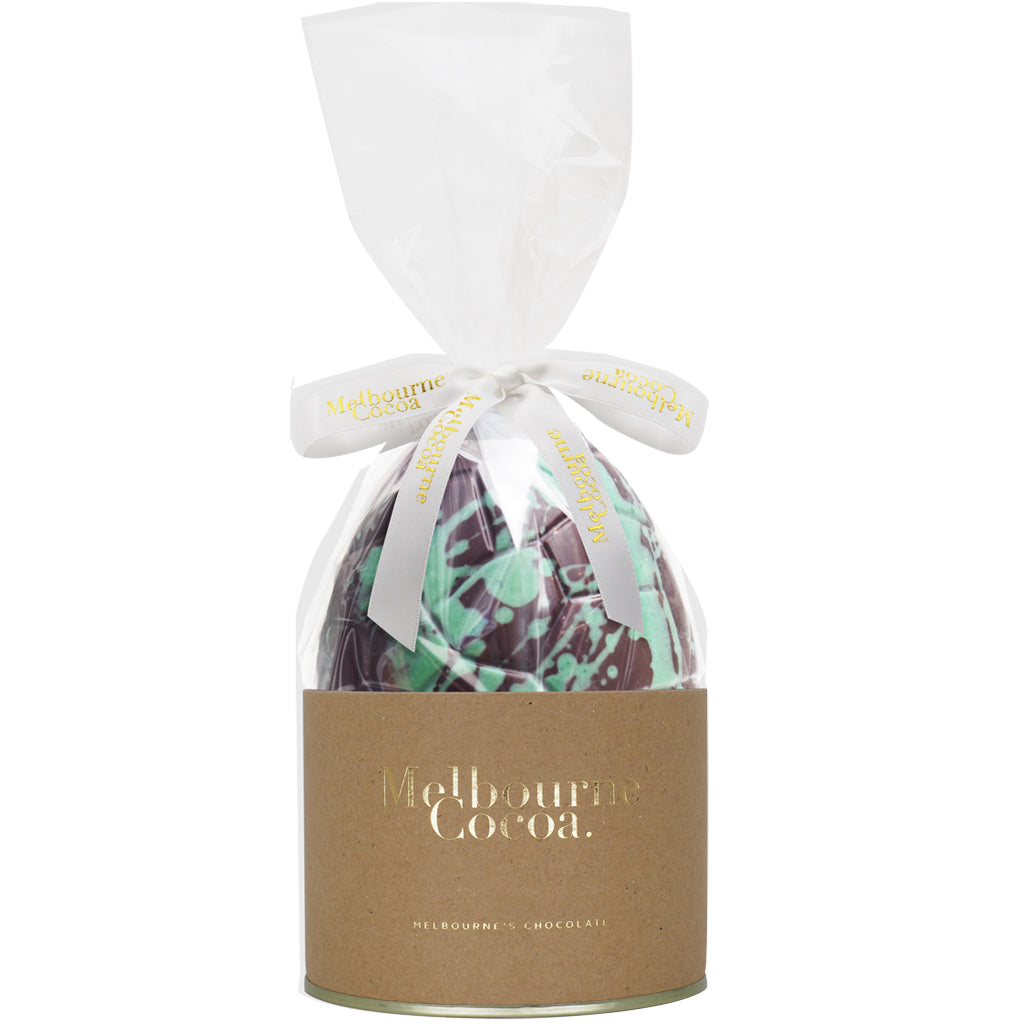 Melbourne Cocoa Mint Crisp 70% Dark Chocolate Easter Egg | Harris Farm Online