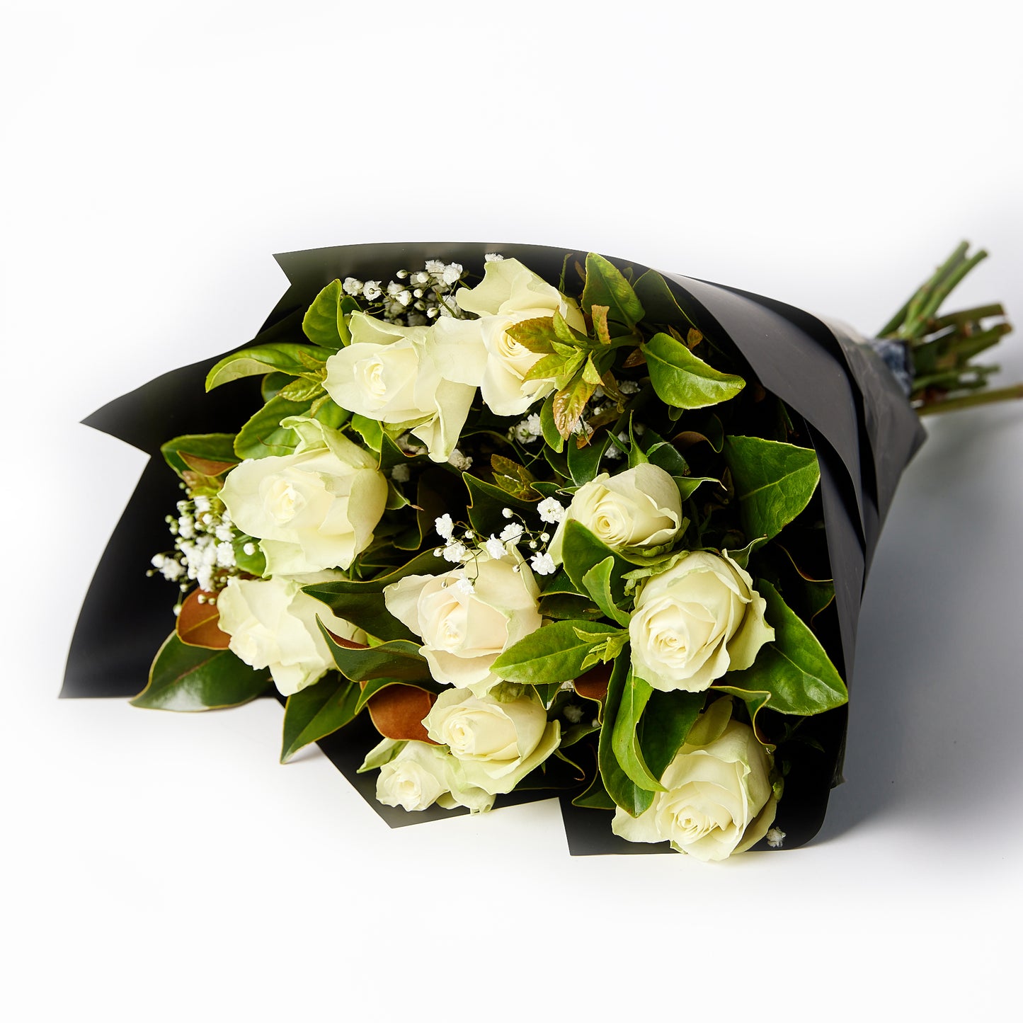 Flowers Roses White Mix Bouquet | Harris Farm Online