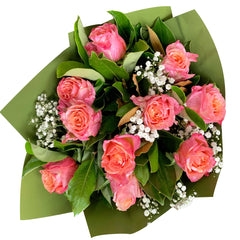 Flowers Roses Orange Mix Bouquet | Harris Farm Online