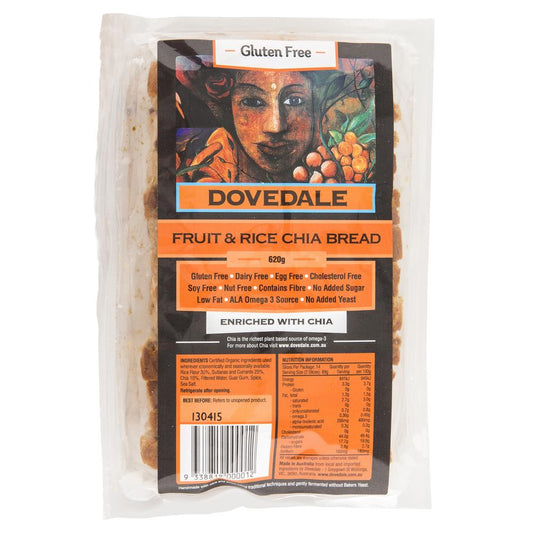 Dovedale Fruit & Rice Chia Bread 620g , Z-Bakery - HFM, Harris Farm Markets
 - 1