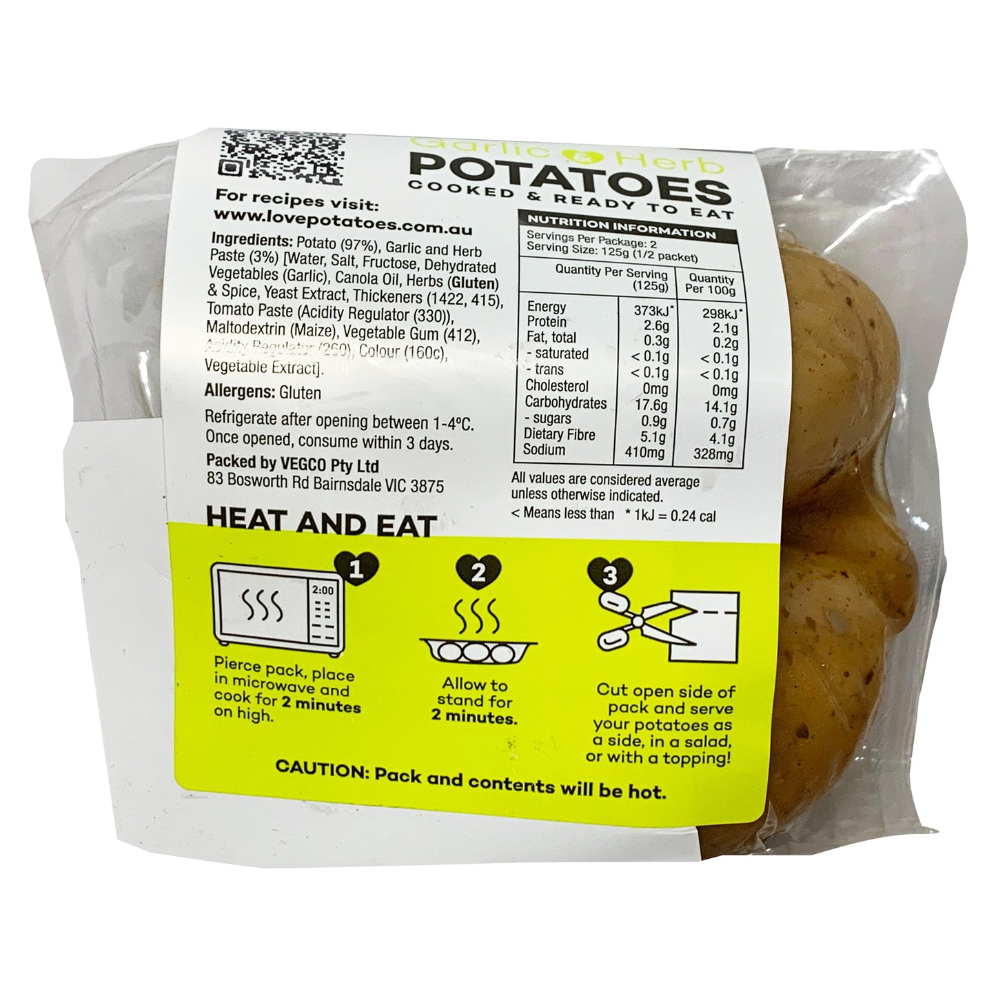 Love Potato Garlic and Herbs 250g