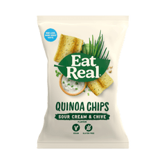 Eat Real Vegan Quinoa Chips Sour Cream and Chive 80g