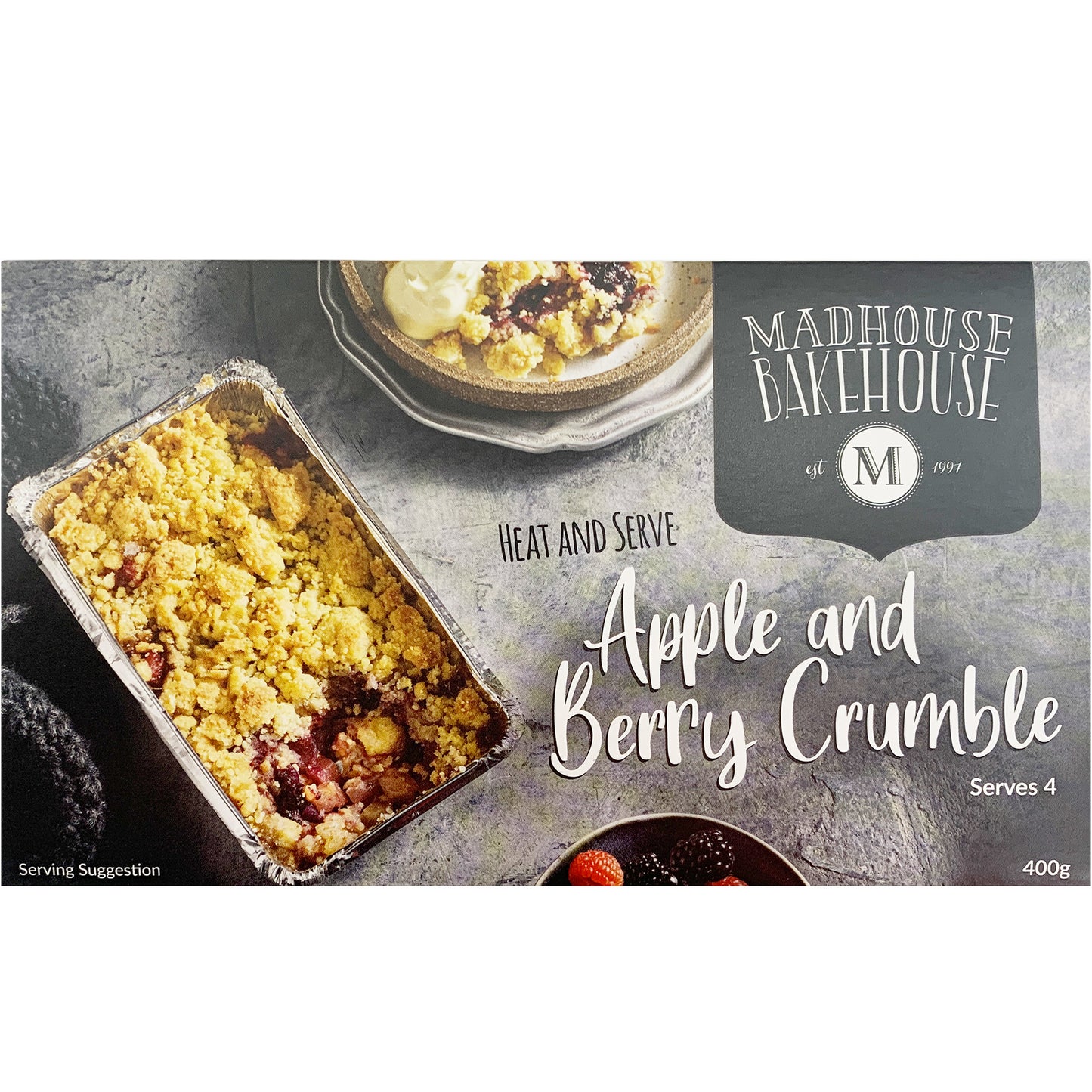 Madhouse BakeHouse Apple and Berry Crumble | Harris Farm Online
