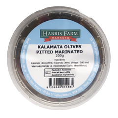 Harris Farm Marinated Kalamata Olive Pitted 200g