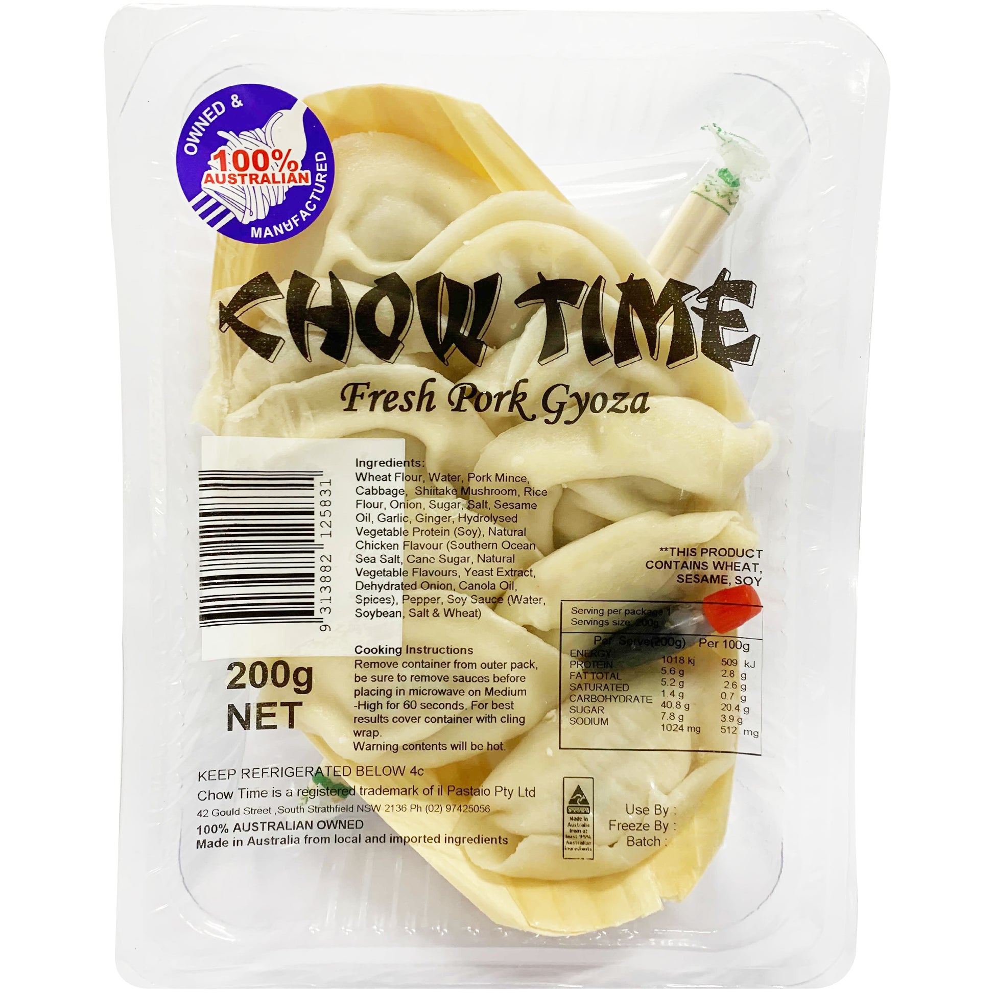 Chowtime Pork Gyoza | Harris Farm Online