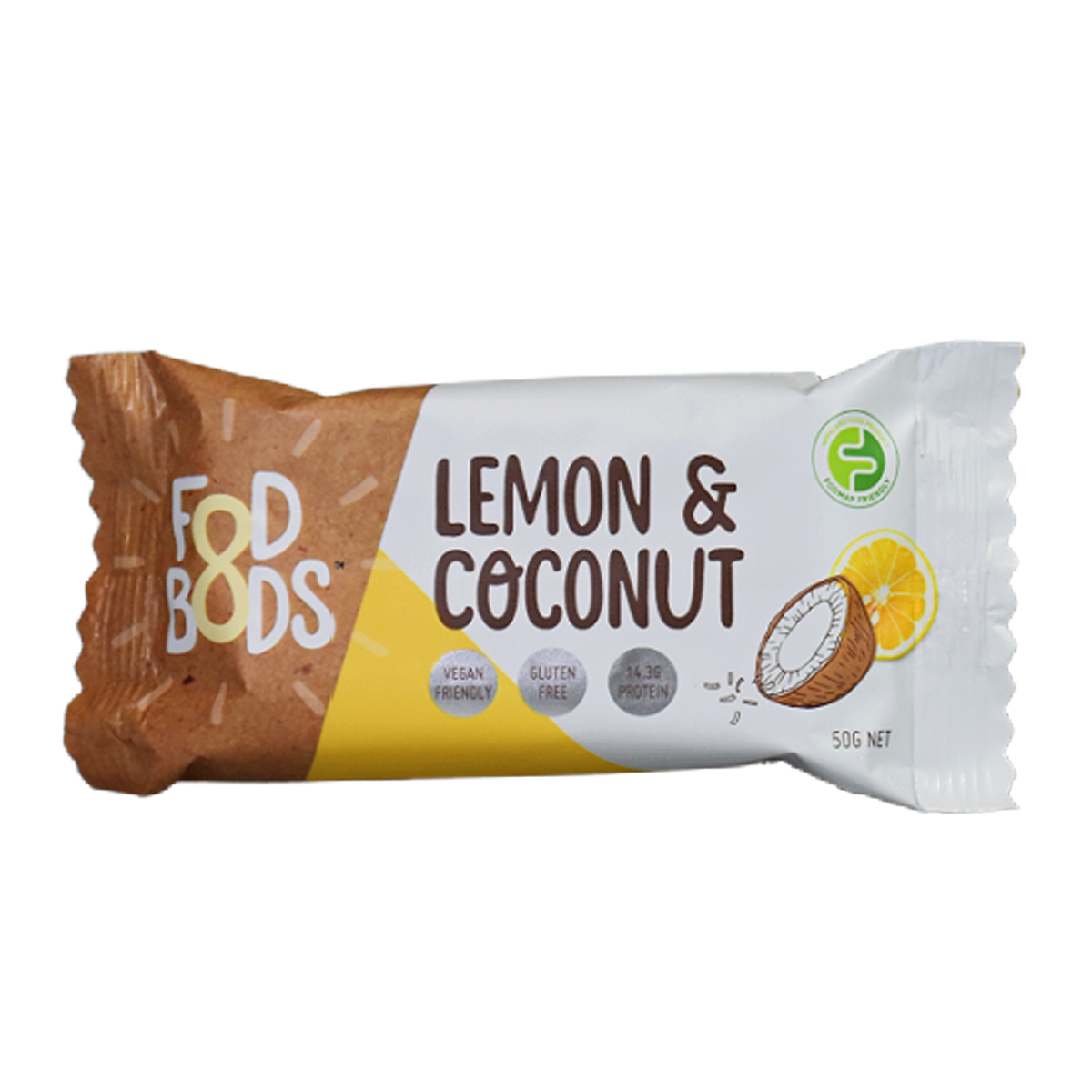 Fodbods Lemon Coconut Protein Bar 50g