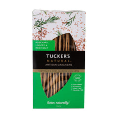 Tucker's Natural Artisan Rosemary Linseed and Rock Salt 100g