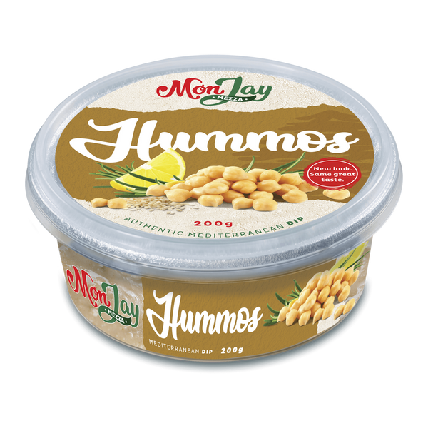 Monjay Mezza Hummos Chickpeas and Garlic Dip 250g Harris Farm Markets