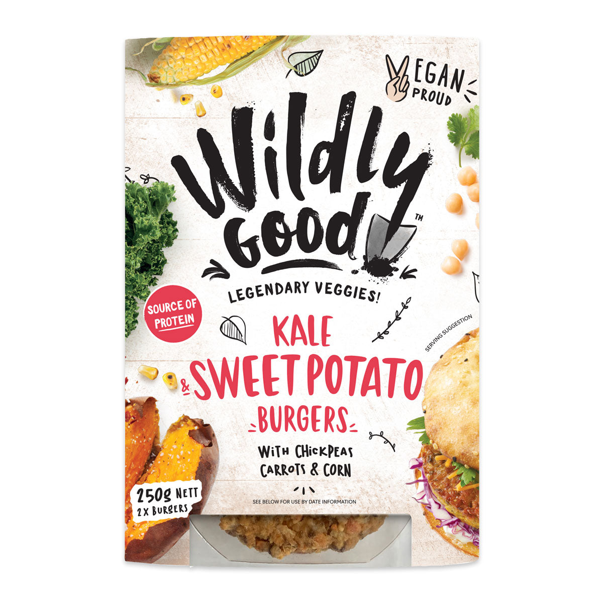 Wildly Good Kale and Sweet Potato Burgers 250g | Harris Farm Online
