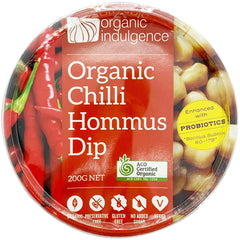Organic Indulgence Organic Chilli Hommus Dip | Harris Farm Online