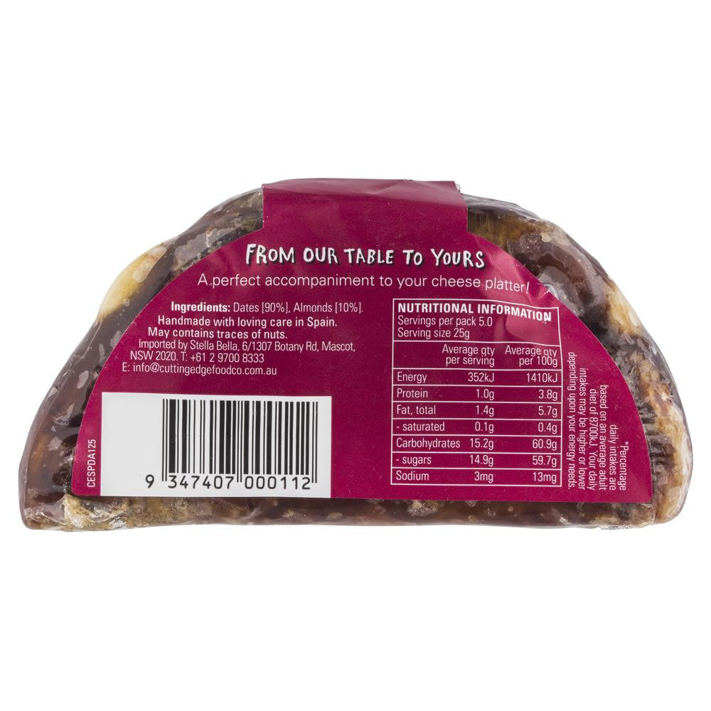 Cutting Edge Food Co Date & Almond for Cheese 125g , Grocery-D_Fruit - HFM, Harris Farm Markets
- 2