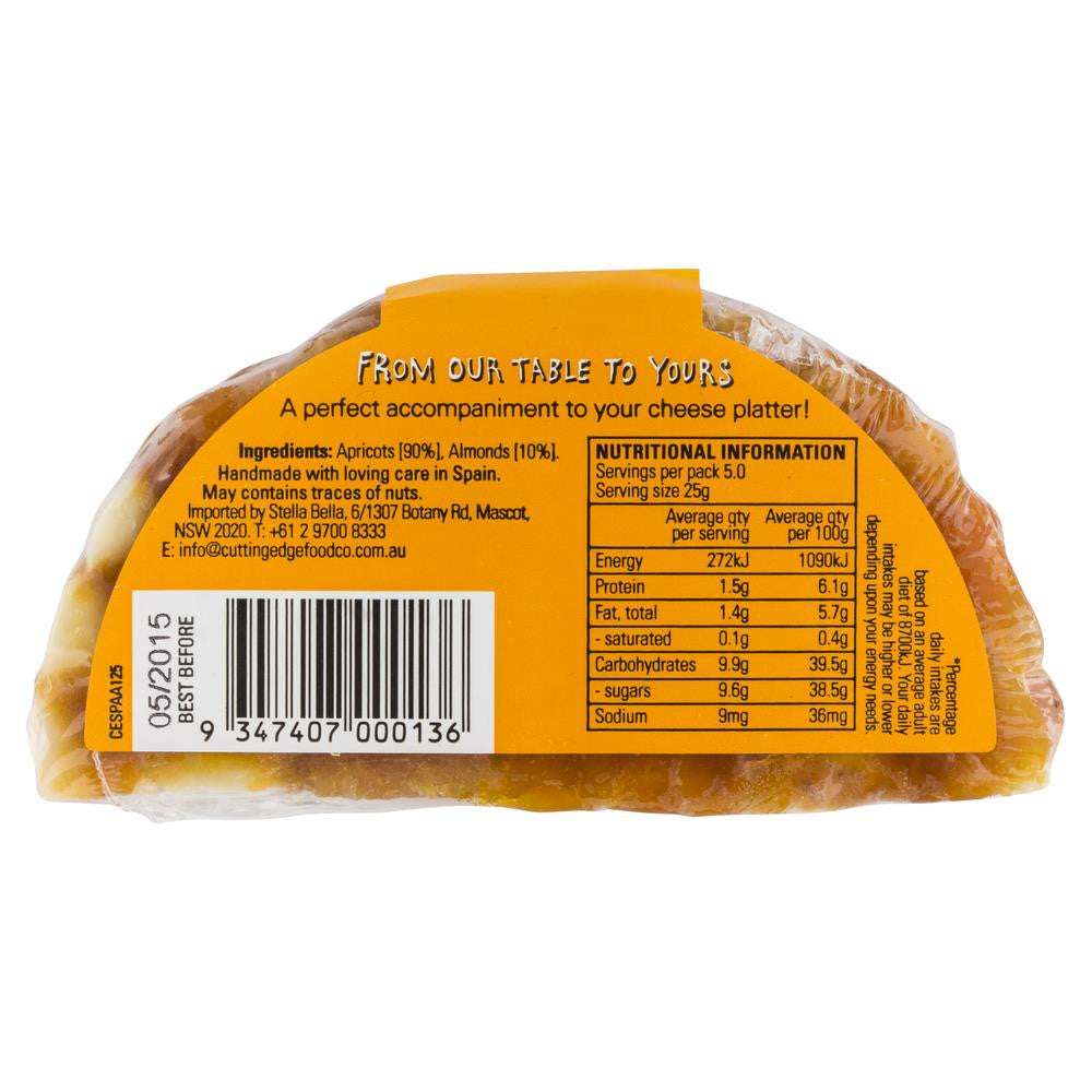 Cutting Edge Food Co Apricot & Almond for Cheese 125g , Grocery-D_Fruit - HFM, Harris Farm Markets
- 2