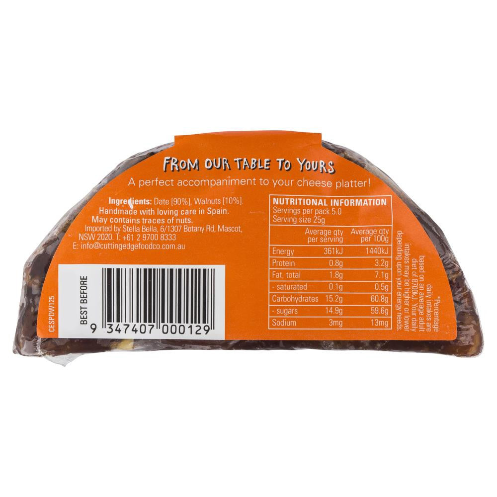 Cutting Edge Food Co Date & Walnut for Cheese 125g , Grocery-D_Fruit - HFM, Harris Farm Markets
- 2