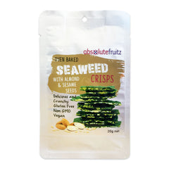Absolutefruitz Seaweed Crisps with Almond 20g | Harris Farm Online