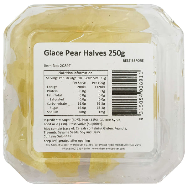 The Market Grocer Glace Pear Halves | Harris Farm Online