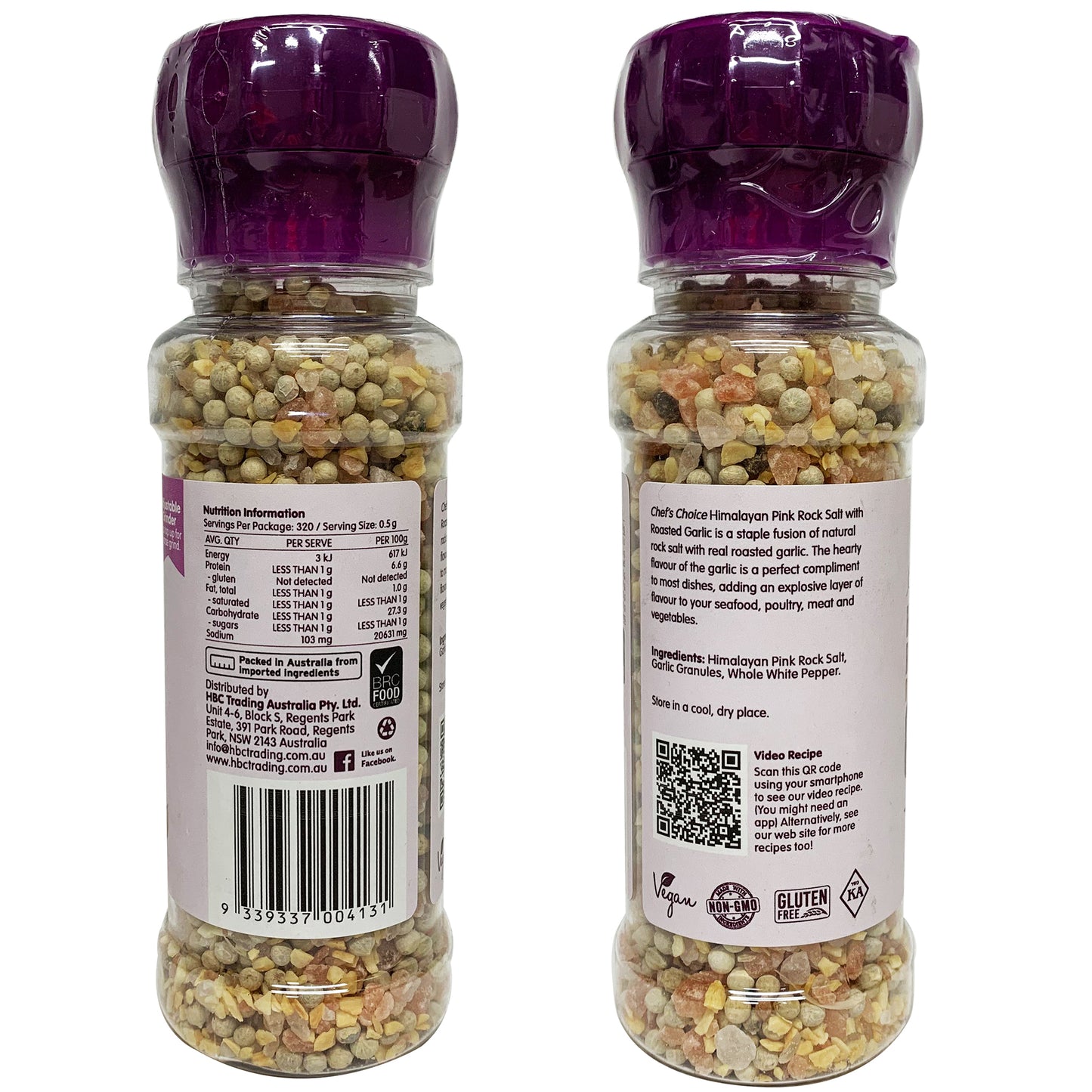 Chef's Choice Himalayan Pink Rock Salt with Roasted Garlic 160g | Harris Farm Markets Online