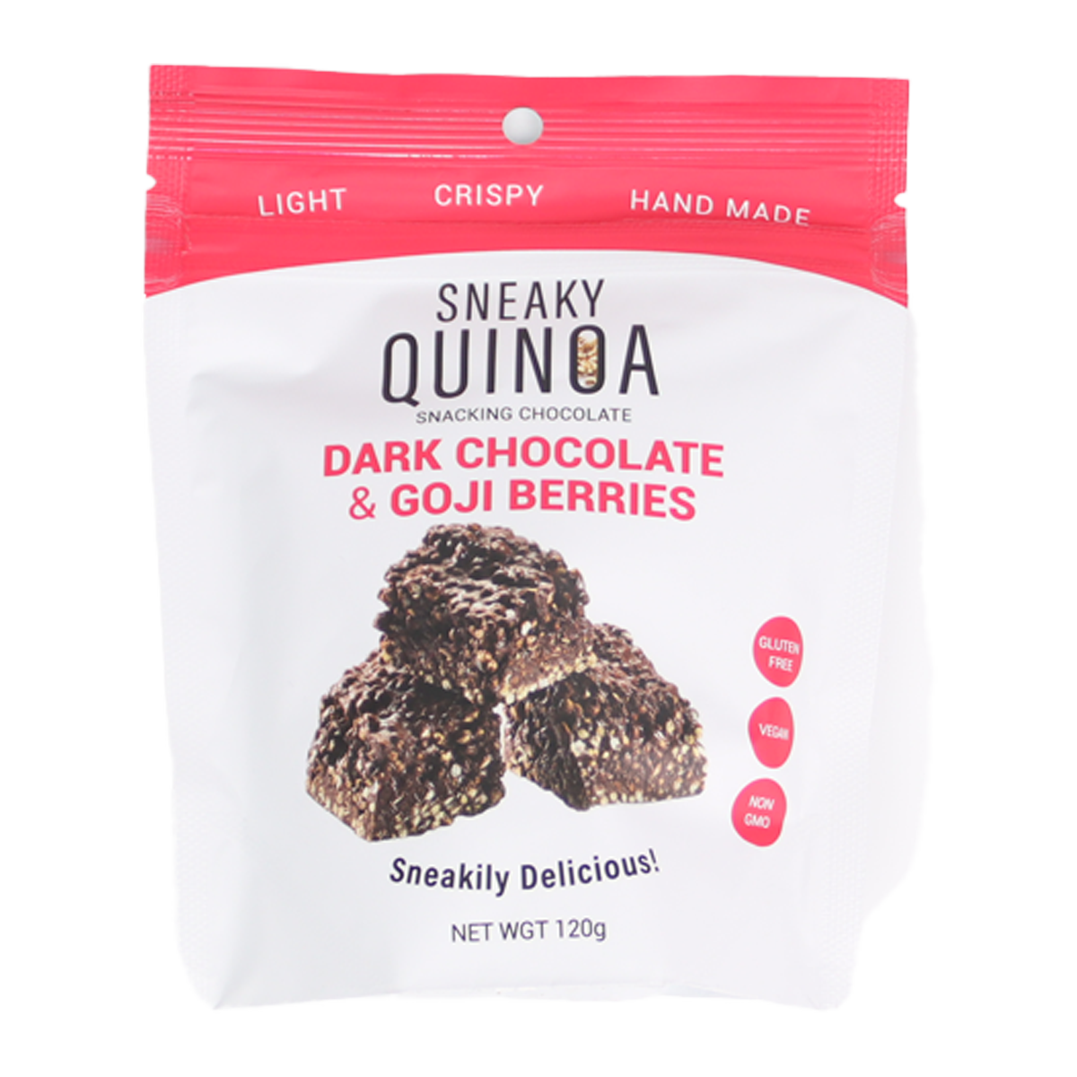 Sneaky Quinoa Dark Chocolate with Goji Berries 120g