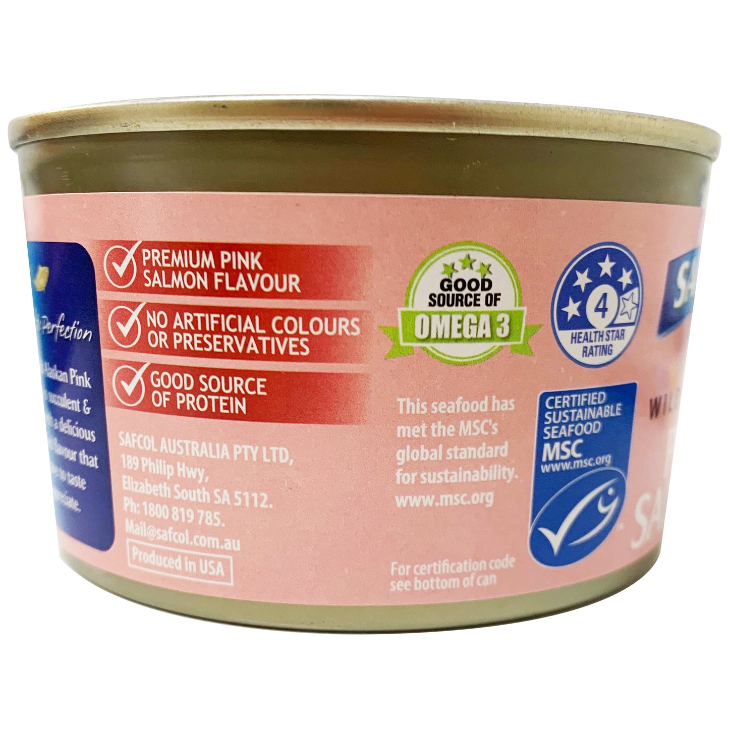 Safcol Wild Alaskan Pink Salmon 210g