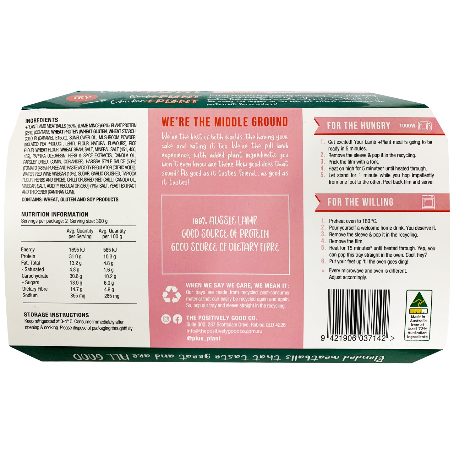 Plus Plant Lamb Meatballs | Harris Farm Online