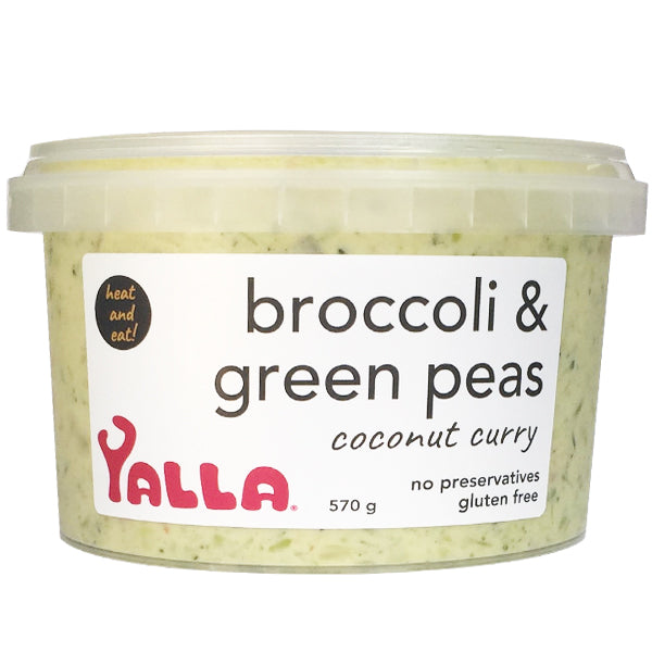 Yalla Broccoli and Green Peas Coconut Curry | Harris Farm Online