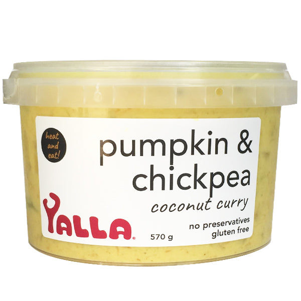 Yalla - Pumpkin & Chickpea - Coconut Curry | Harris Farm Online