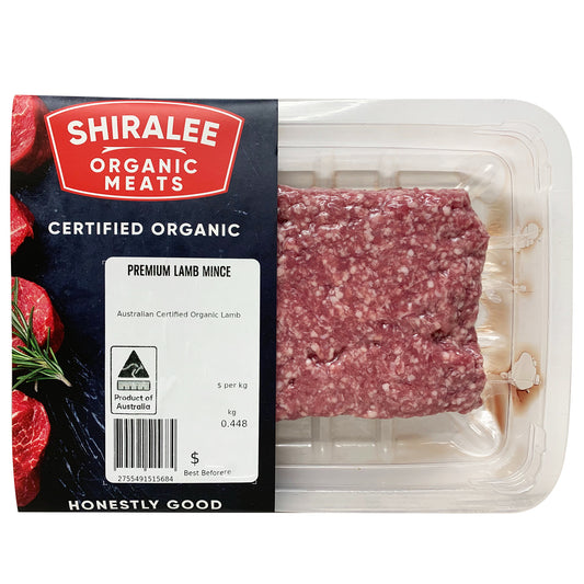 Shiralee Organic Lamb Mince 500g