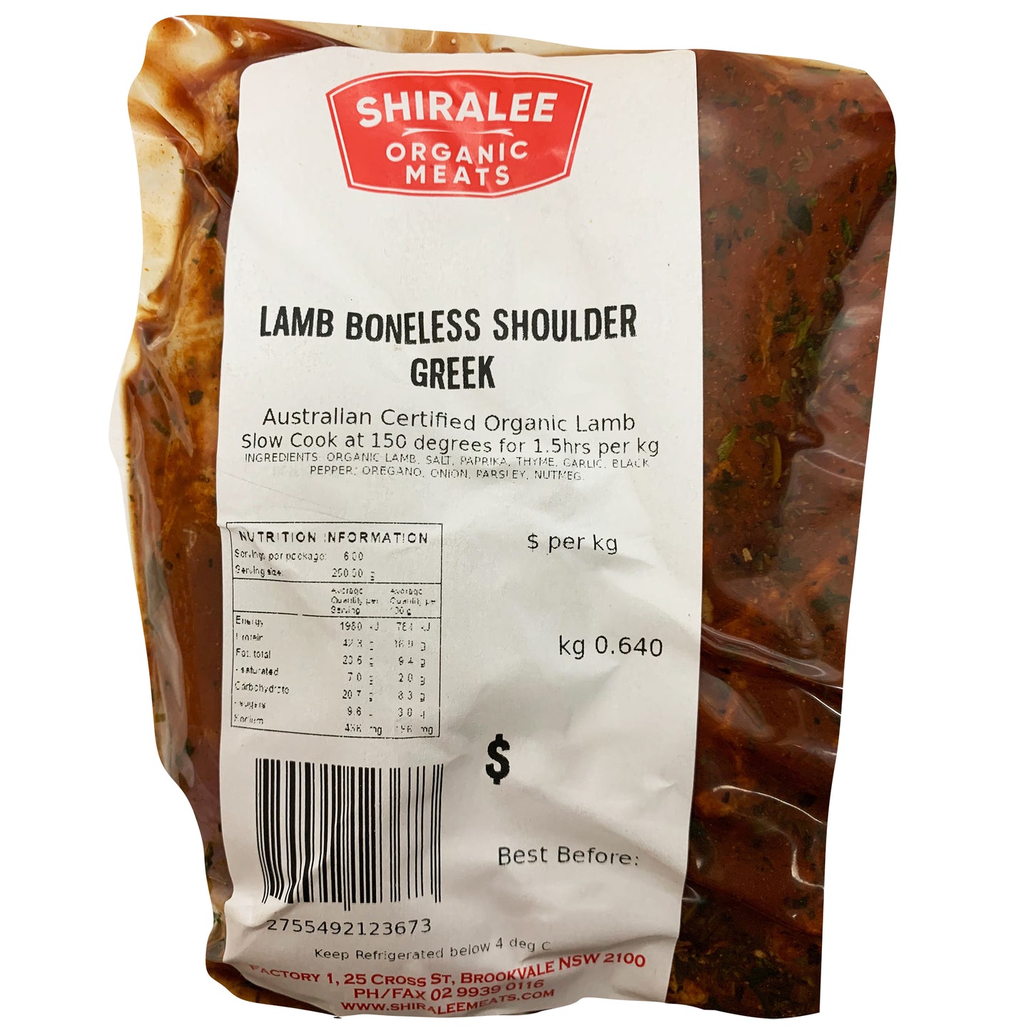 Shiralee Organic Lamb Boneless Shoulder | Harris Farm Online