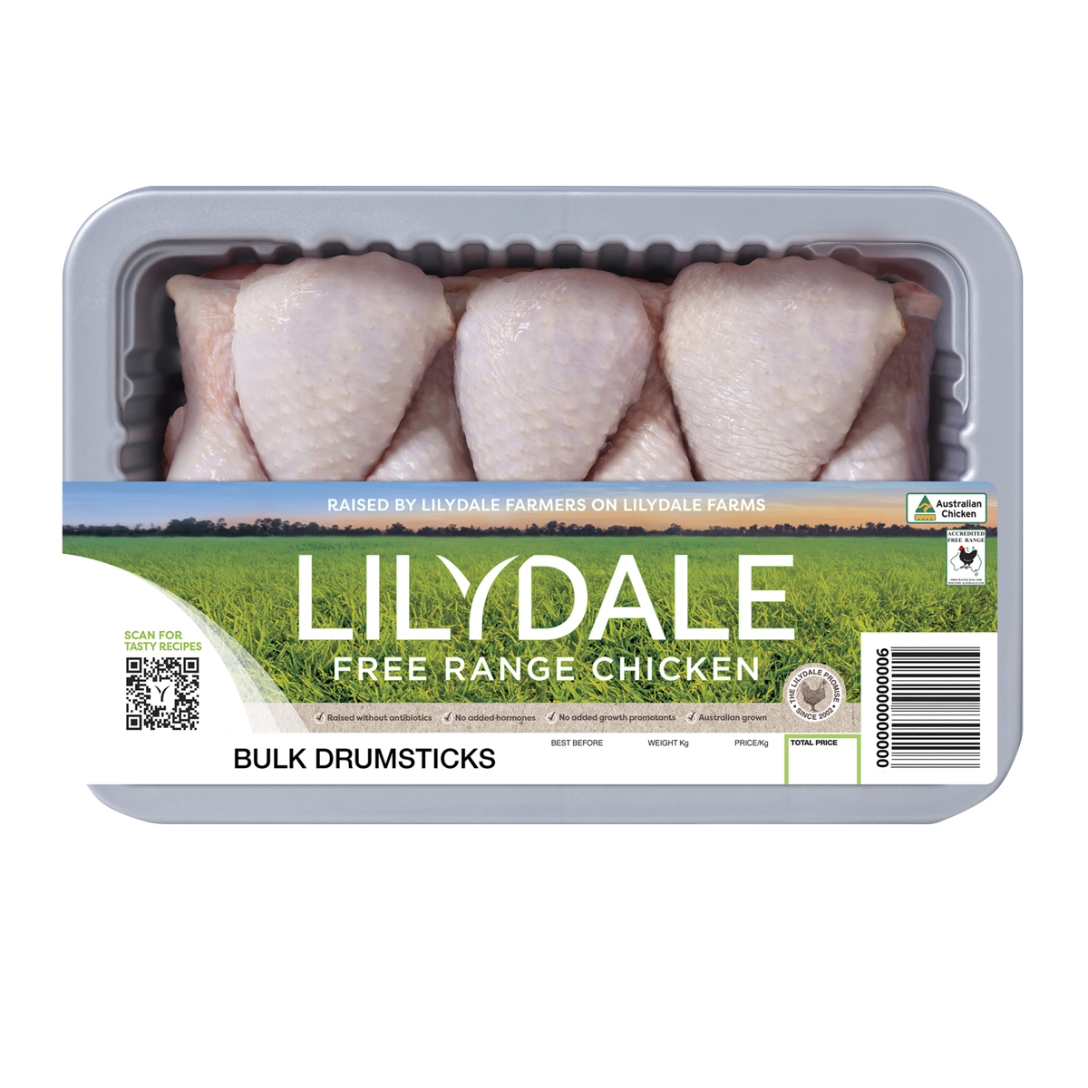 Lilydale Free Range Chicken Drumsticks 950g-1.15kg