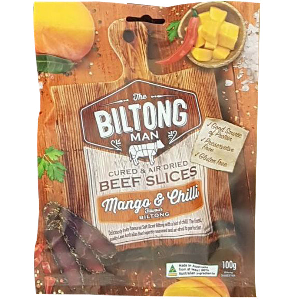 The Biltong Man Mango Chilli Beef Biltong | Harris Farm Online