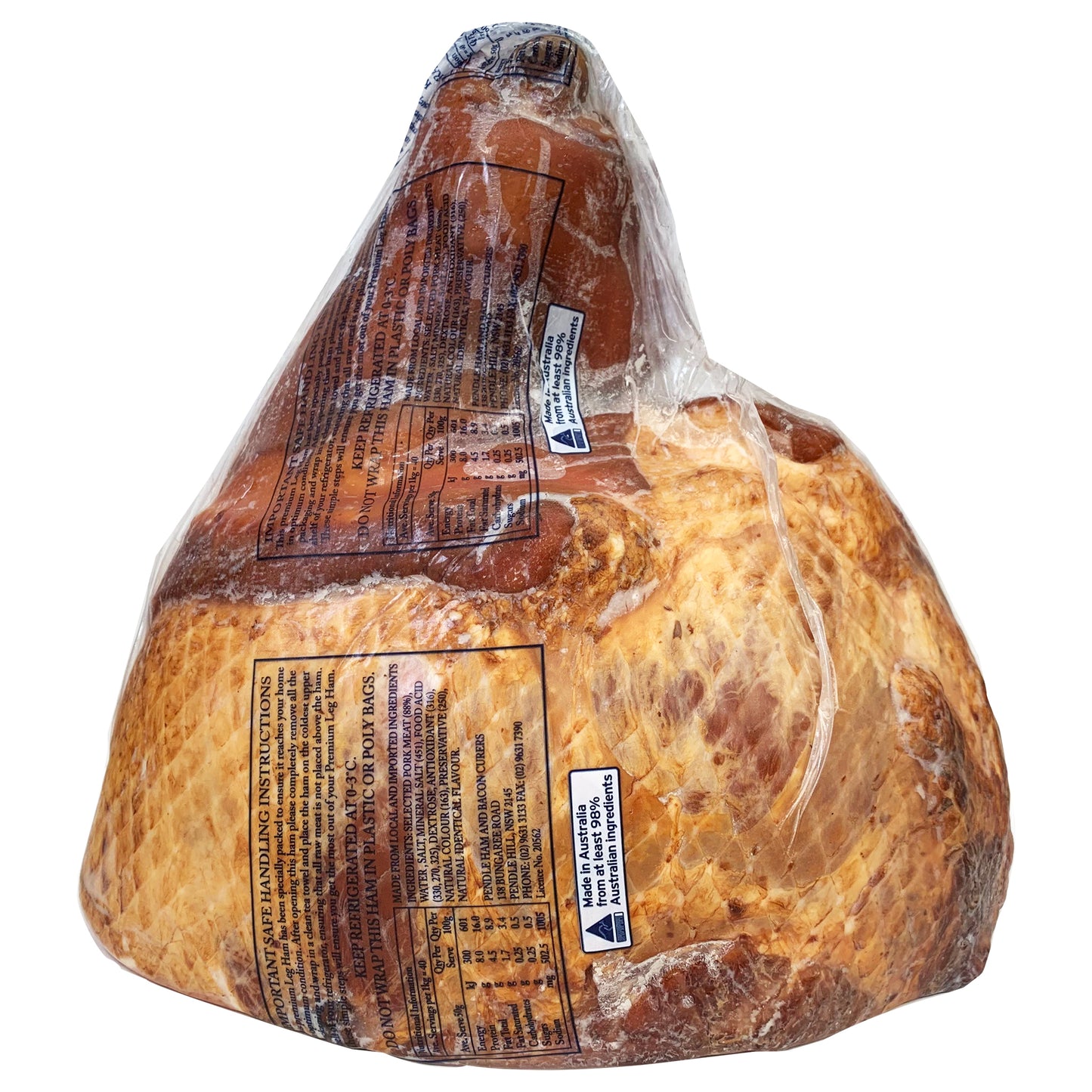 Ham - Half Smoked Leg Ham - on the Bone (4.6Kg-7kg) Pendle