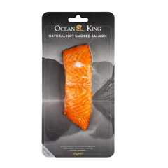 Ocean King Natural Hot Smoked Salmon 125g