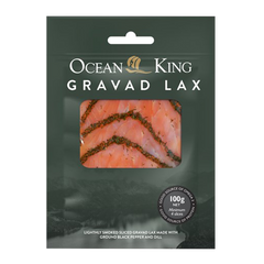 Ocean King Smoked Salmon Gravad Lax 100g