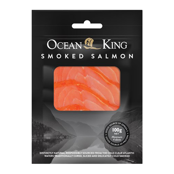 Ocean King Scottish Style Smoked Salmon 100g