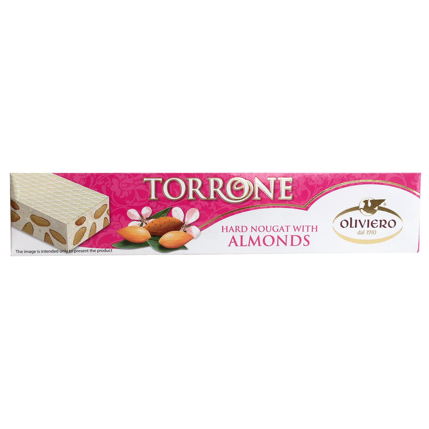 Oliviero - Torrone - Hard Nougat with Almonds (140g)