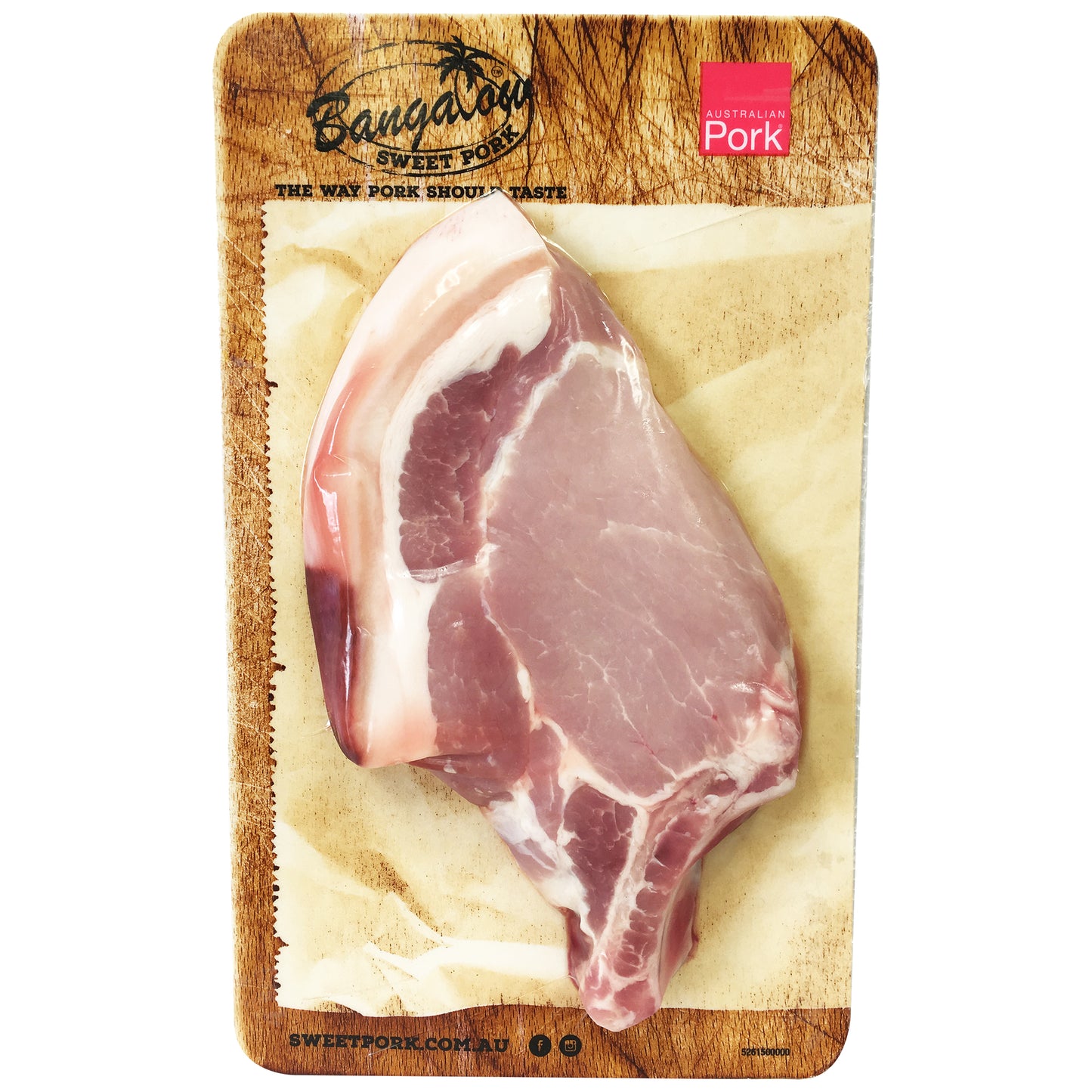 Pork - Cutlet - Rind on (200-400g) Bangalow Sweet Pork