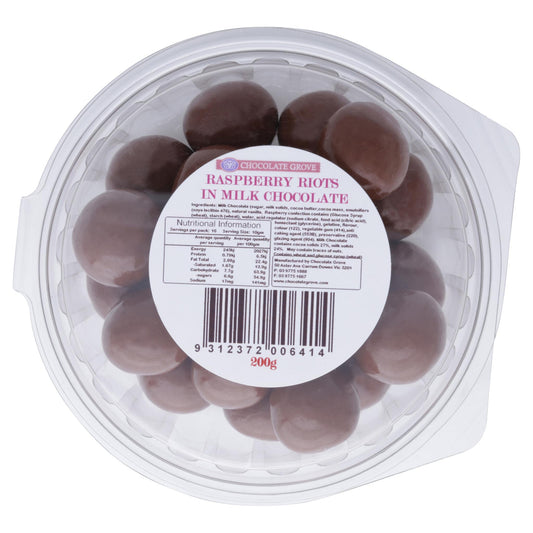 Choc Grove Milk Chocolate Raspberry Riot 200g , Grocery-Confection - HFM, Harris Farm Markets
 - 1