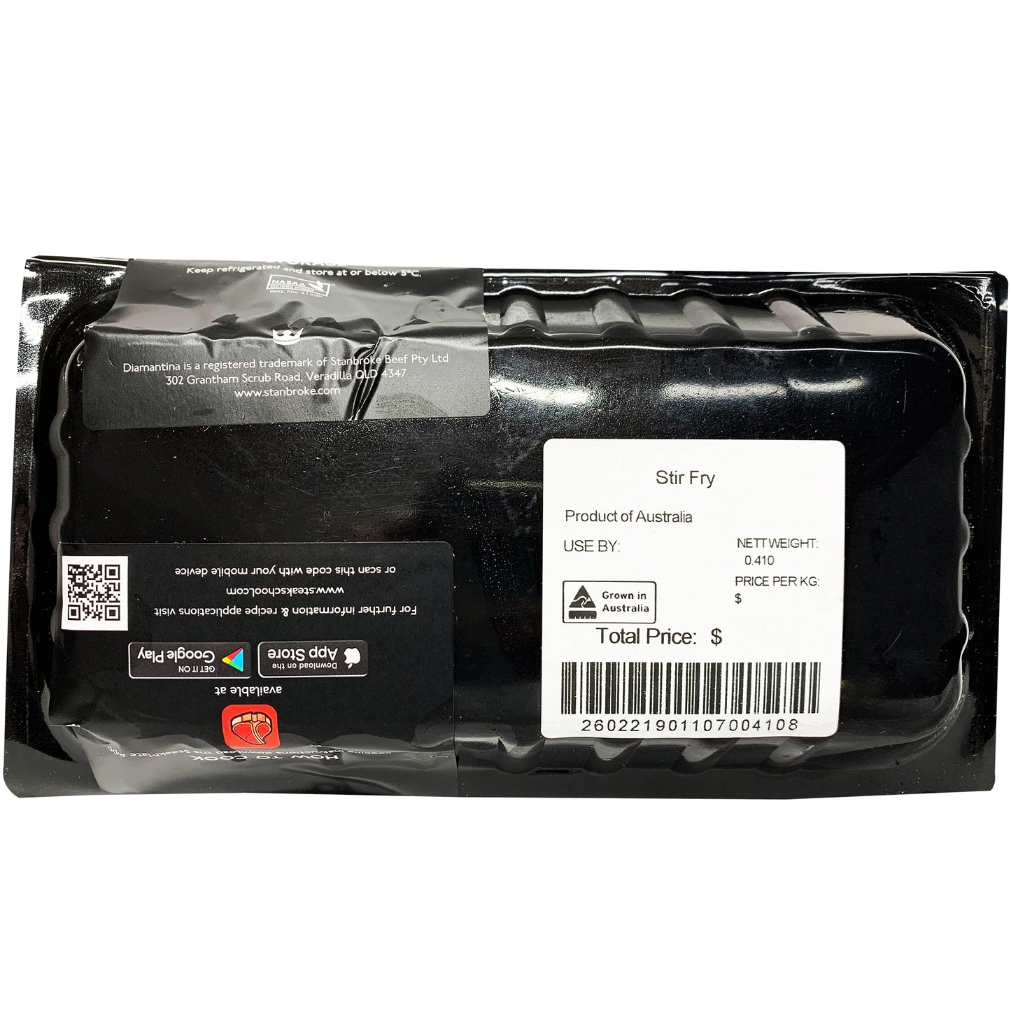 Beef - Stir Fry - Organic (400-500g) Diamantina