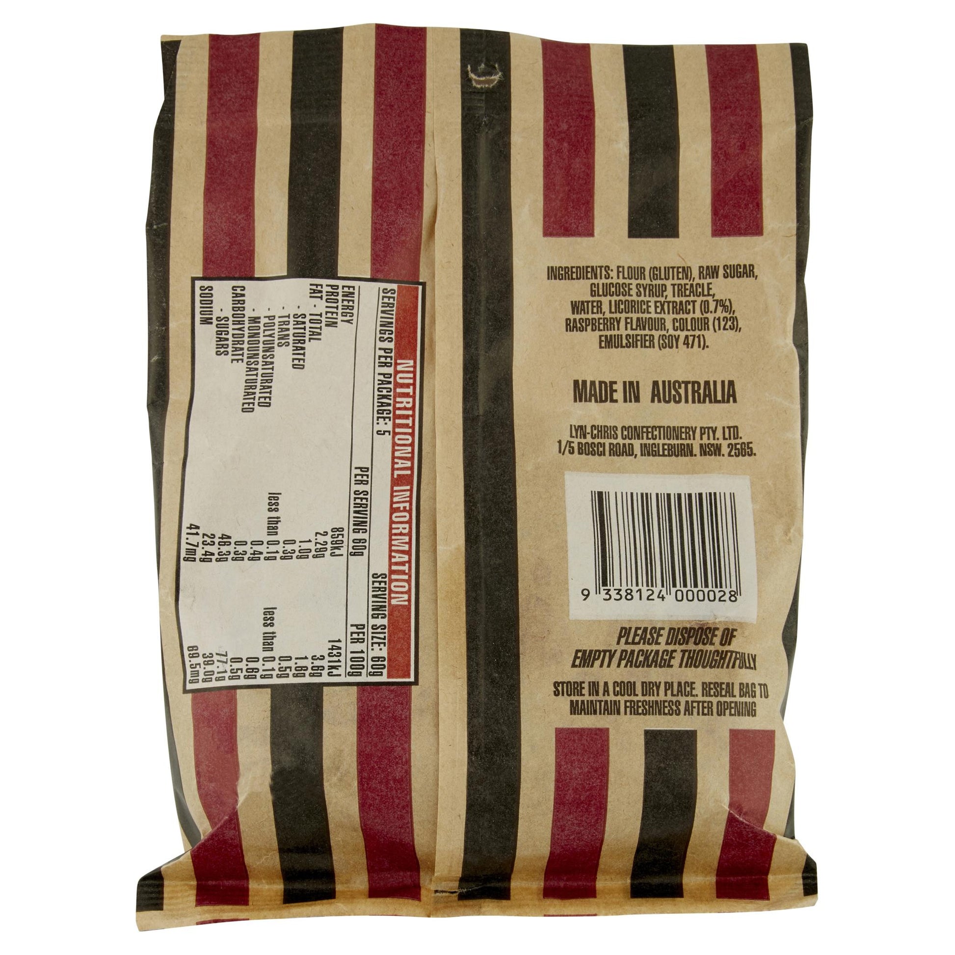 Licorice Lovers Raspberry 300g , Grocery-Confection - HFM, Harris Farm Markets
 - 2