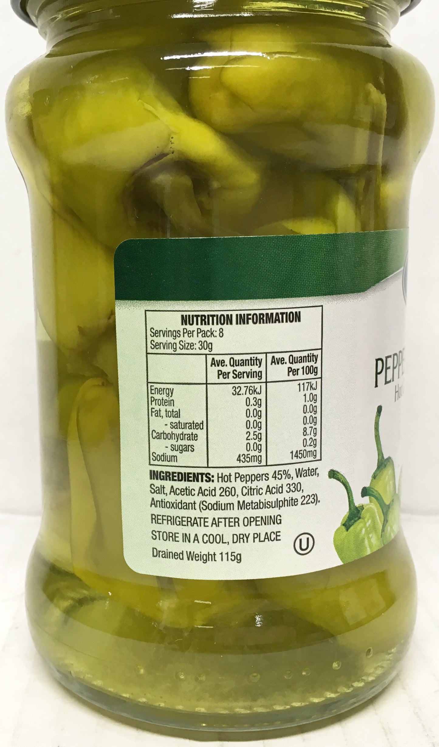 Eskal Deli - Pepperonchini - Hot Greek Peppers (260g)