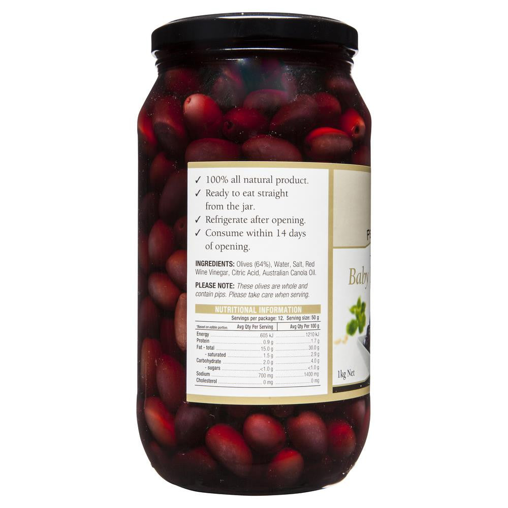 Penfield Olives Australian Baby Kalamata Olives 1kg , Grocery-Antipasti - HFM, Harris Farm Markets
- 2