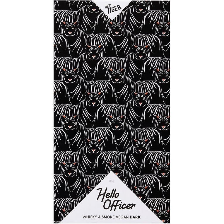 Hey Tiger Hello Officer Whisky and Smoked Vegan Dark Chocolate | Harris Farm Online