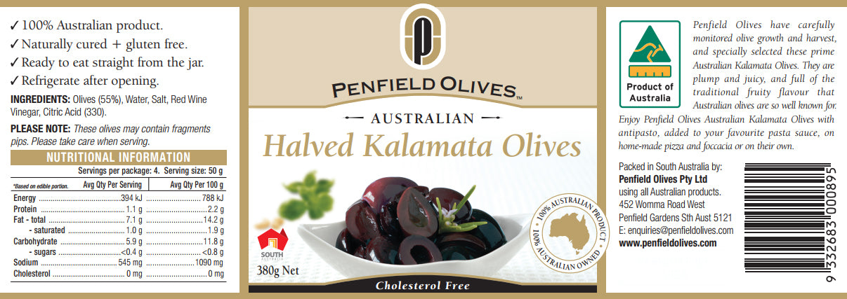 Penfield Olives - Halved Kalamata Olives | Harris Farm Online