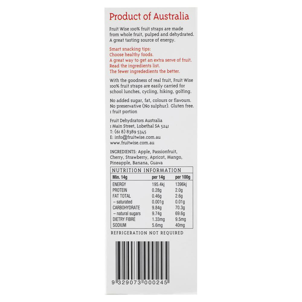 Fruit Wise Five Flavours 140g , Grocery-Confection - HFM, Harris Farm Markets
- 2